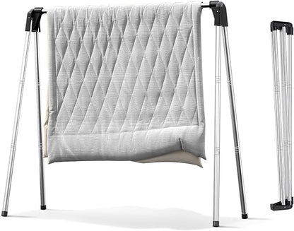 APEXCHASER Clothes Drying Rack Foldable, Stainless Steel Laundry Drying Rack