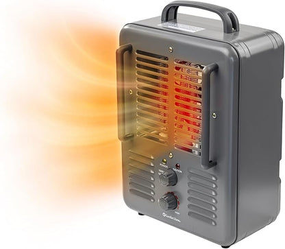 Comfort Zone Utility Space Heater, 1500W Electric Garage Heater