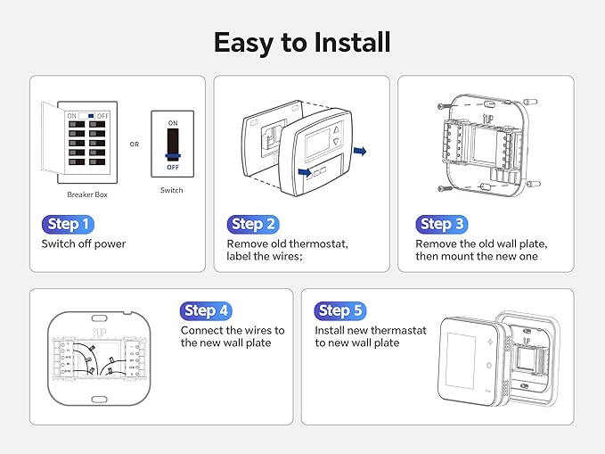 vine Smart Thermostat for House, WiFi Thermostats for Home Compatible