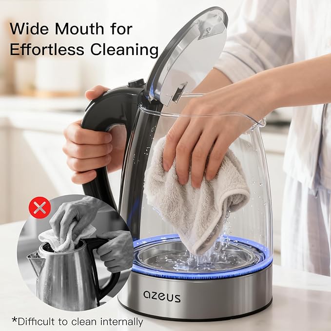 AZEUS Fast Boil Electric Water Kettle, 1.8L Large Capacity