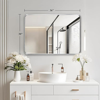 Fabuday Silver Bathroom Mirror