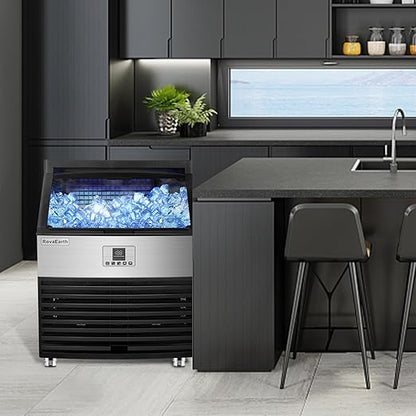 Commercial Ice Maker, 110V Automatic Ice Making Machine Stainless Steel 325