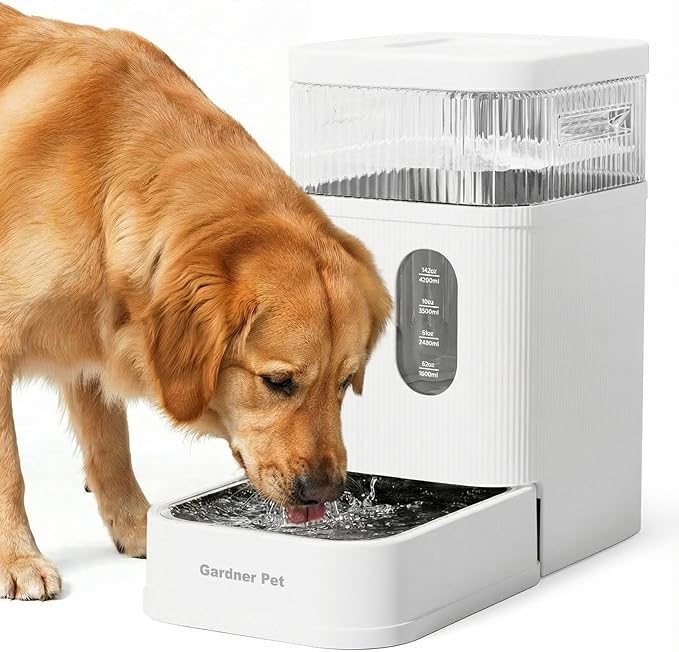 Gardner Pet 2.2 Gallon Automatic Dog Water Bowl Dispenser 8.5L Gravity Water