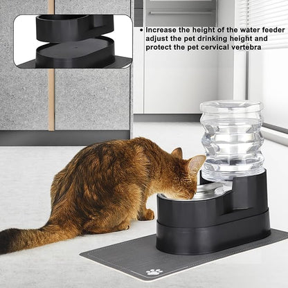 RIZZARI Automatic Cat Water Dispenser: Large 5L Black