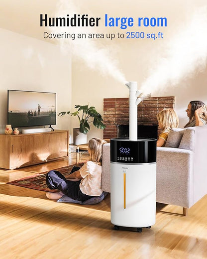 Yokekon Cool and Warm Mist Humidifier Large Room, 4.76Gal/18L Humidifiers