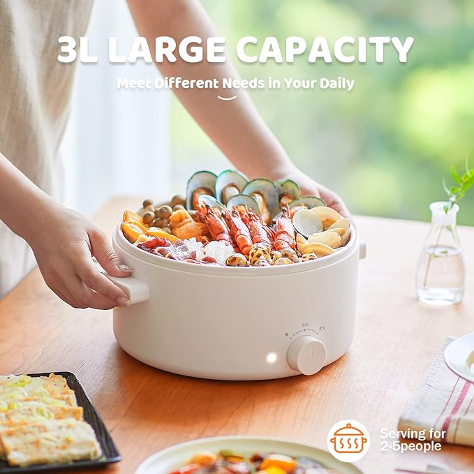Hot Pot Electric, 3L Portable Electric Pot