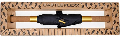 CastleFlexx Mobility and Full Body Strengthening Device | Non-Elastic Stretch Strap with Natural Premium Cork Handles for Stretching, Exercise, Physical Therapy, and Yoga