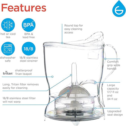 GROSCHE Aberdeen Tea Infuser Teapot & Smart Tea Maker