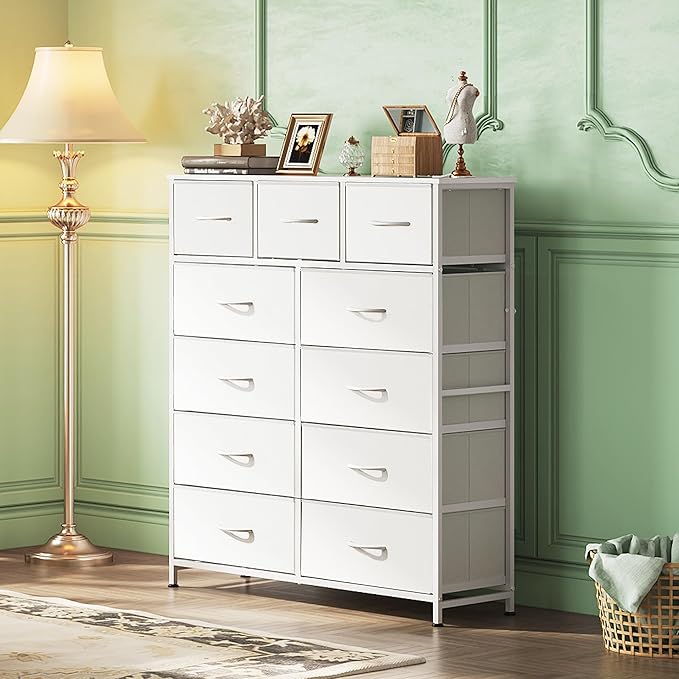 WLIVE Tall Dresser for Bedroom, Fabric Dressers Storage Tower, Dresser & Chest