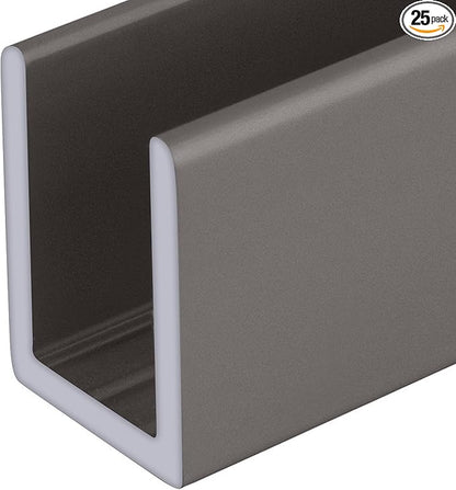 Brixwell SDCD38SN-CCP72-XCP25 Satin Nickel 3/8" Fixed Panel Shower Door Deep