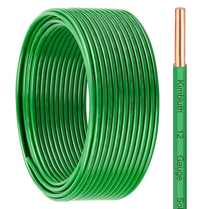 THHN Wire 12 Gauge 25 FT OFC Electrical Wire, 12 AWG Solid Copper Wire Rated up