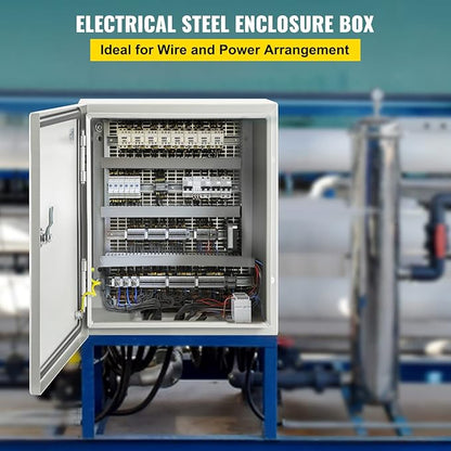 VEVOR NEMA Steel Enclosure, IP66 Waterproof & Dustproof, Outdoor/Indoor