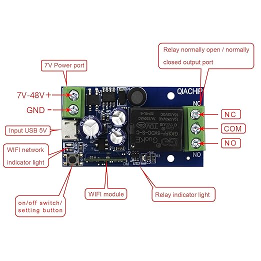 Ewelink WiFi Wireless Smart Relay Module USB 5v 1 Channel Inching Selflock