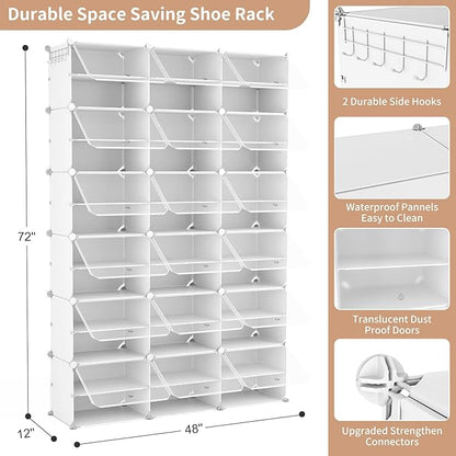 ROJASOP Portable Shoe Rack Organizer