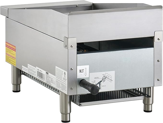 Kratos 15" Wide Commercial Restaurant Gas Countertop Griddle, Thermostatic