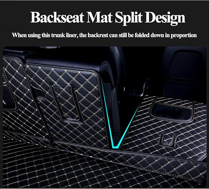 Custom Car Mats with Text & Image Personalization, Upload Your Own Word/Name/Photo, All-Weather Leather Floor Liners for SUV Sedan Truck- Black/Black