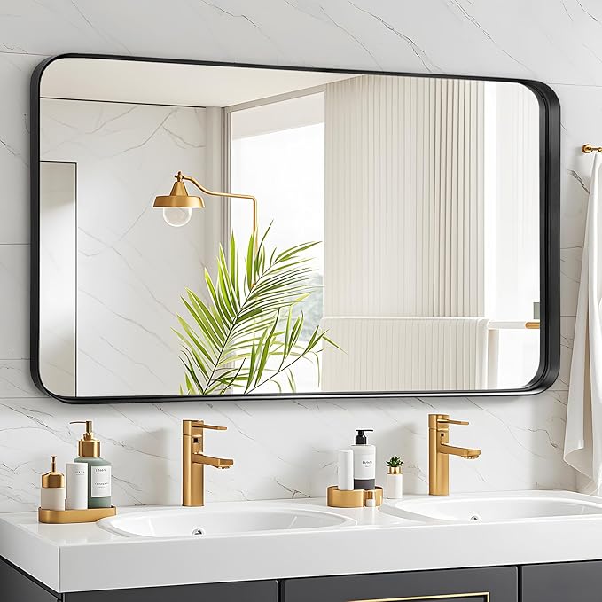 Fabuday Bathroom Mirror with Black Frame