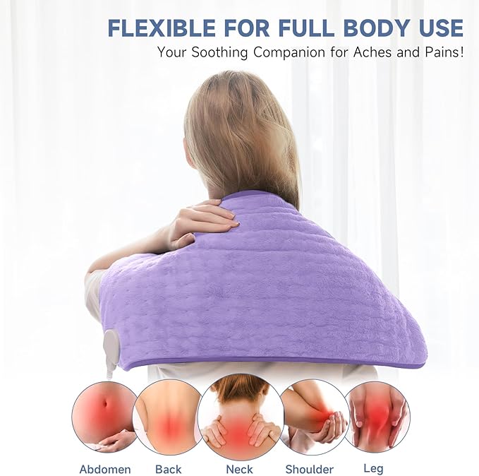 Heating Pad for Women Cramps and Back Pain Relief, Electric Heat Pad