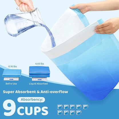 Upgrade Leak-Proof Pet Training and Puppy Pads, Jumbo Pee Pads for Dogs with Thicken Polymer Heavy Absorbency, Quick Dry Disposable Pee Pads for Cats Dogs