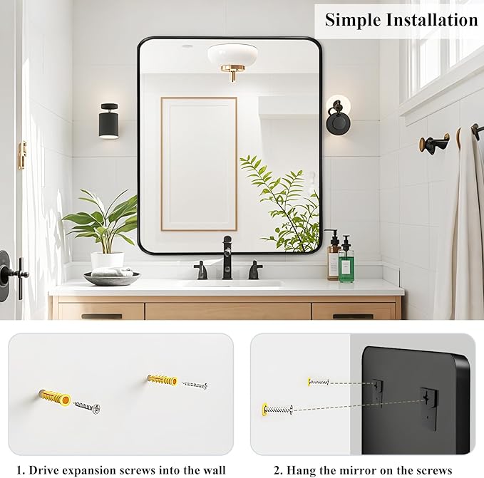 Fabuday Bathroom Mirror Wall Mounted