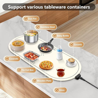 Warming Mat for Food Extra Large, and Daily Use