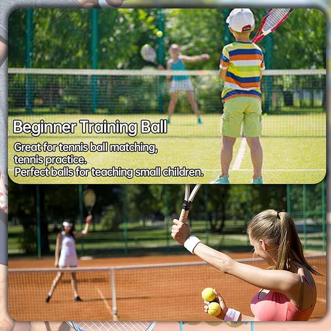Magicorange Tennis Balls, 12 Pack Advanced Training Tennis Balls Practice Balls, Come with Mesh Bag for Easy Transport, Good for Beginner Training Ball