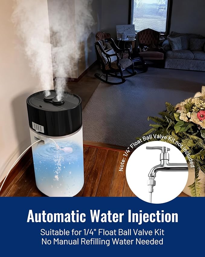 Yokekon Cool and Warm Mist Humidifier Large Room, 4.76Gal/18L Humidifiers