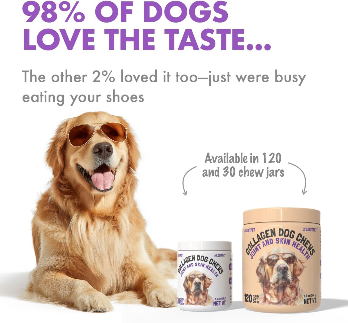 Collagen Dog Chews for Joint & Skin Health 30 Soft. A thoughtful pick for calmer daily routines.