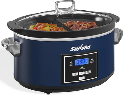 Sunvivi 6 Quart Programmable Slow Cooker