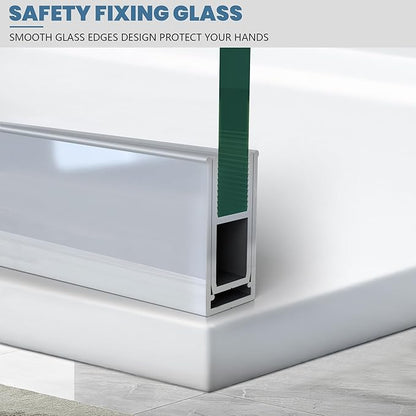 Bathroom Shower Glass Door 34 * 74"