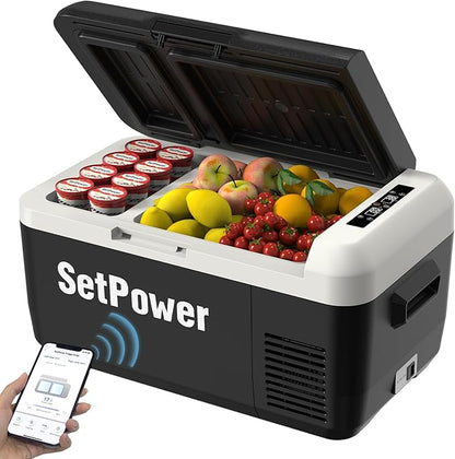 Setpower PT30 12V Refrigerator Dual Zone 32 Quart Car Refrigerator 12V Portable
