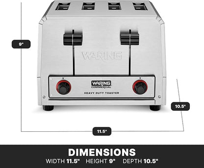 Waring Commercial WCT800RC 4-Slice Heavy Duty Commercial Pop-Up Toaster