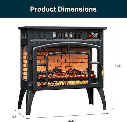 Royalcraft Electric Fireplace Heater, Freestanding Electric Fireplace Stove