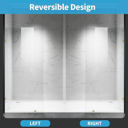 Shower Glass Panel, 28.5" W x 78.75" H Fixed Shower Screen Panel