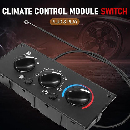 Front Climate Control Module 599-5511 Heavy Duty AC Control Panel Compatible