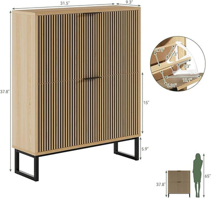Shoe Cabinet Storage Entryway Slim, Shoe Organizer Cabinet