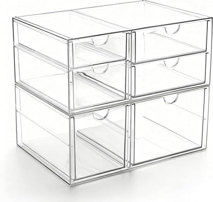 Prsildan Acrylic Drawer Makeup Organizer