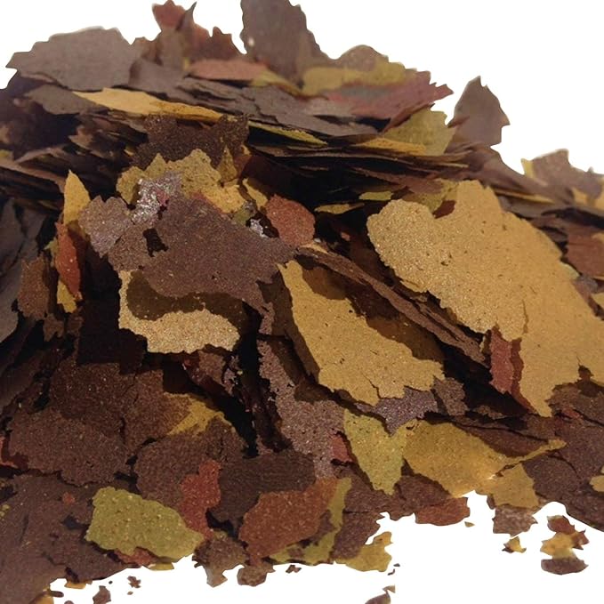 Aquatic Foods Inc. Flakes - 45% California Blackworm & Angel Fish/Cichlid Flake Mix for Angels, Discus, Cichlids, Tetras, Guppies, Live Bearers, All Tropical Fish - Premium AF Flakes - 2-lbs