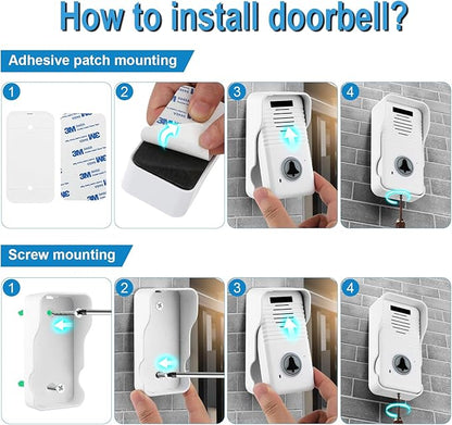 Wireless Doorbell System & Full Duplex Intercom Doorbell Wireless Hands-Free