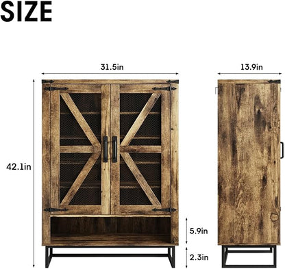 Maupvit 42.1" Farmhouse Shoe Cabinet