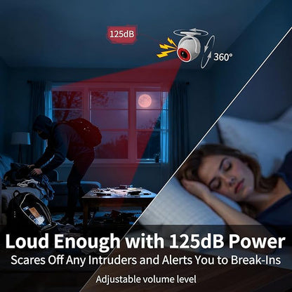 2 Pack Wireless Motion Detector Alarm