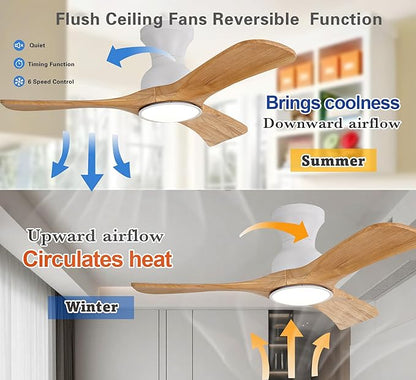 Gaizw 42 Inch Low Profile Ceiling Fans