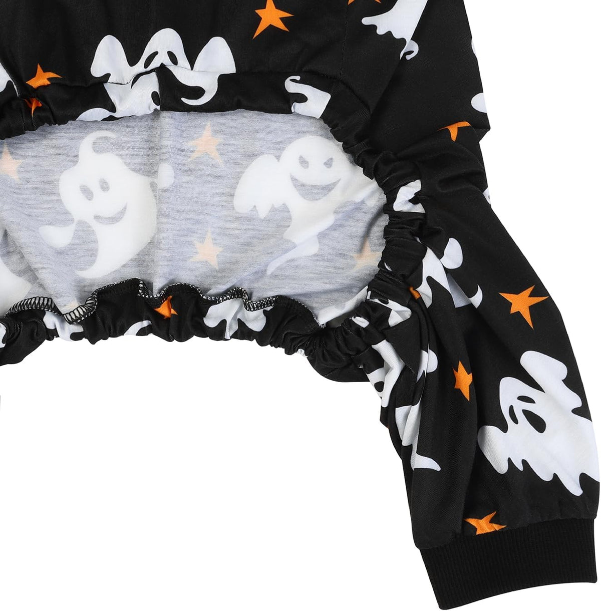 HDE Dog Pajamas One Piece Jumpsuit Lightweight Dog PJs Shirt for M-3XL Dogs Ghostly Stars - S