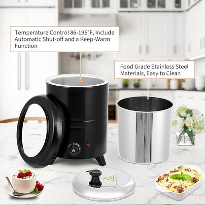 Garvee 10.5QT Commercial Soup Kettle, Automatic Soup Warmer