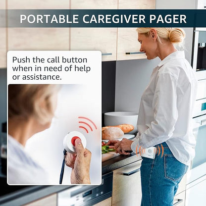 Caregiver Pager Call Button Wireless Call Bell Alert Buttons