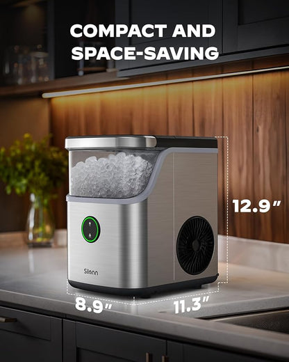 Silonn Nugget Ice Maker Countertop, Ice Basket