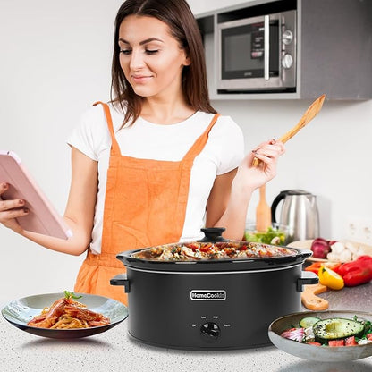 HOMECOOKIN 7 Quart Slow Cooker Oval Manual Pot Food Warmer