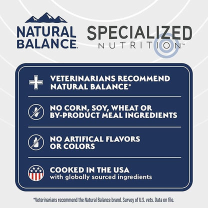 Natural Balance Specialized Nutrition Dry Dog Food with Lamb and Oatmeal for Dogs, Digestive & Immune Health Food, Natural Ingredients with Added Vitamins & Minerals - 22 lbs