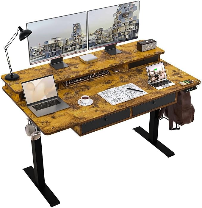 55 * 30 Inches Electric Standing Widened Desk Adjustable Height