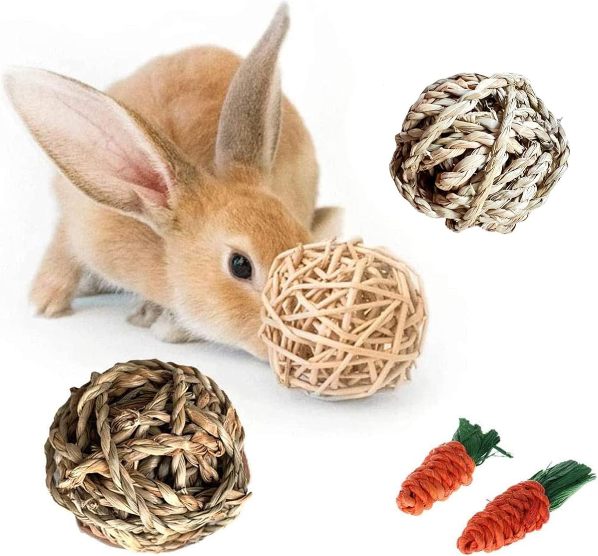 Hamiledyi Rabbit Seagrass Activity Mat Bunny Mat Rabbit Enrichment Toys Rabbit Chew Toys for Teeth Seagrass Protector Mat Small Animal Toys for Rabbit Bunny Chinchilla Guinea Pigs Rodent Pets